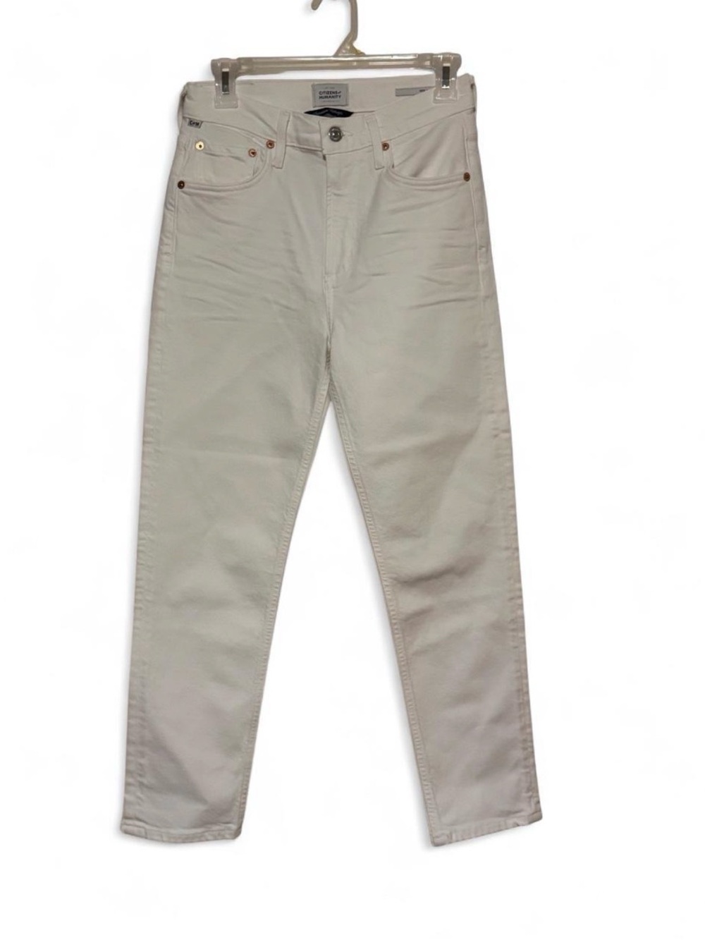 Citizens of Humanity Isola Straight Crop Jeans White sz 25 NWOT